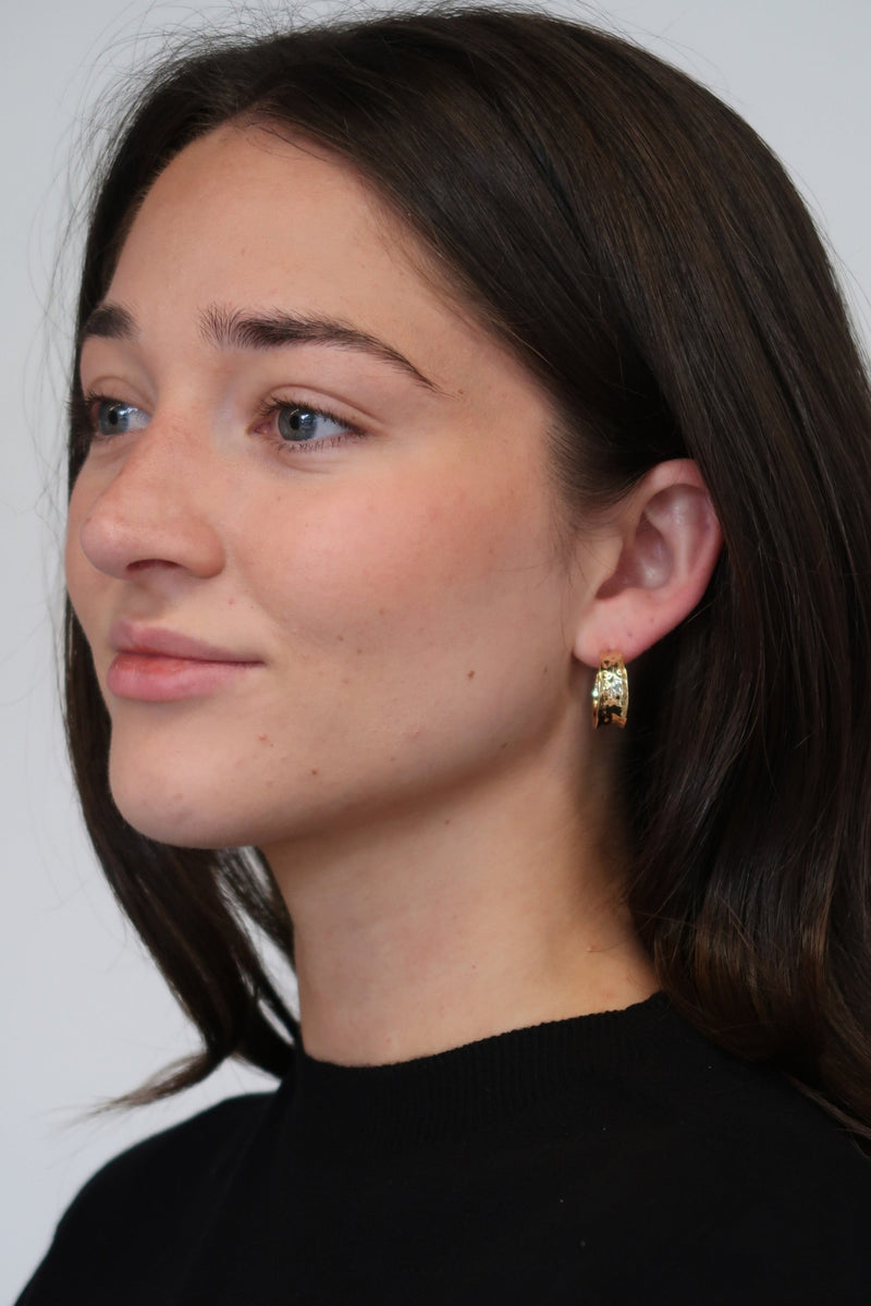 Bianca Hoop Earrings - Gold