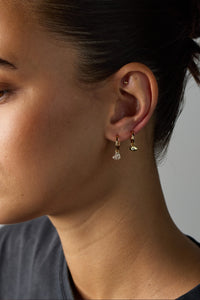 Gracie Heart Earrings - Gold