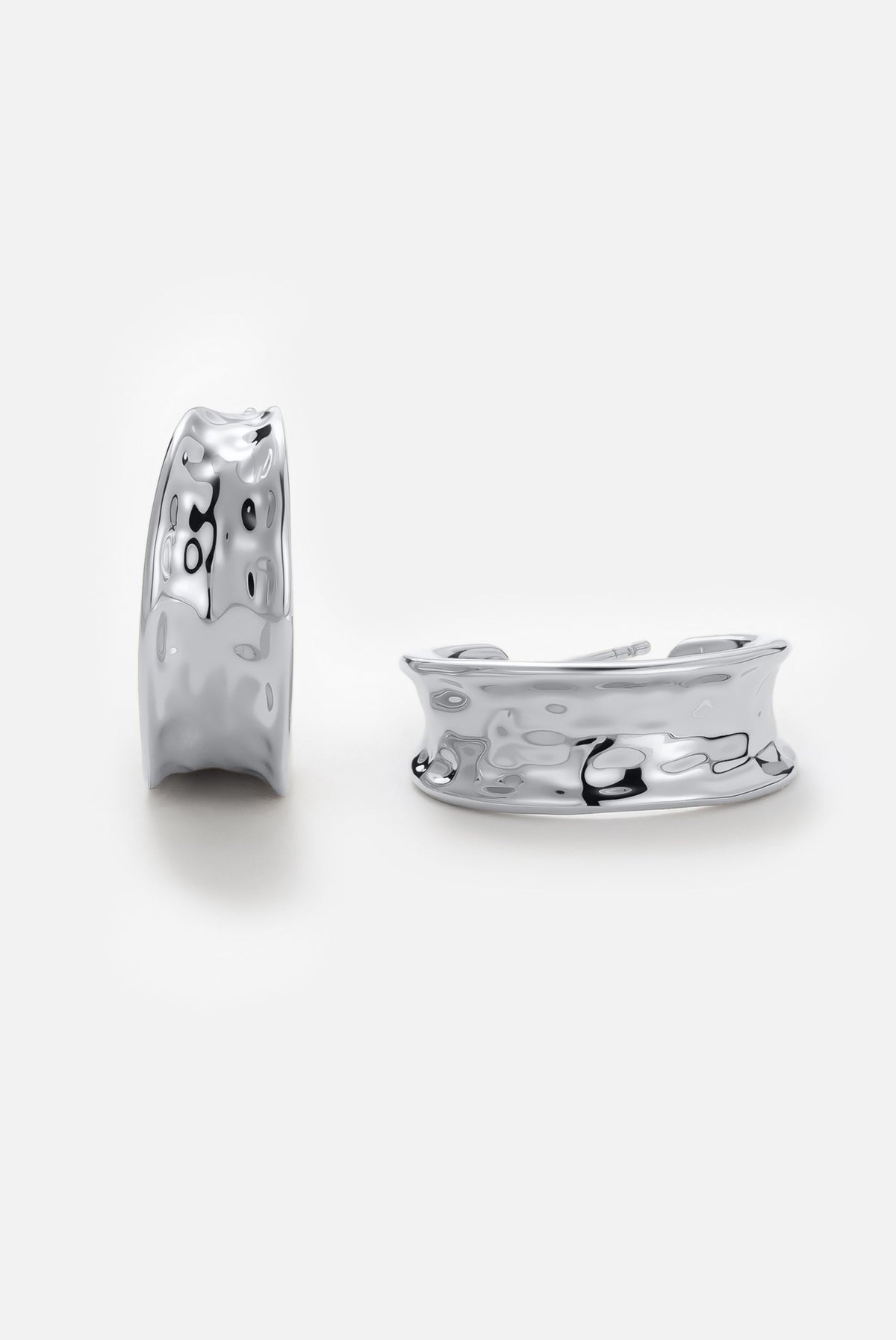 Bianca Hoop Earrings - Silver