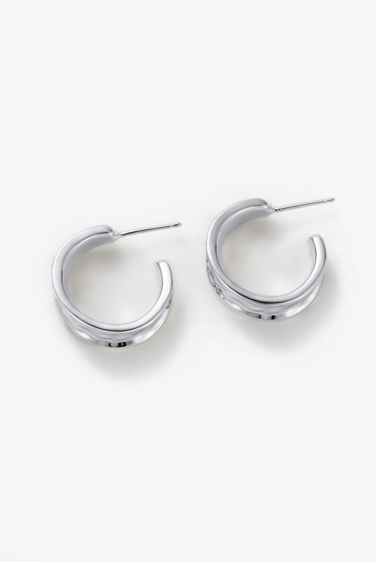 Bianca Hoop Earrings - Silver