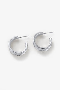 Bianca Hoop Earrings - Silver