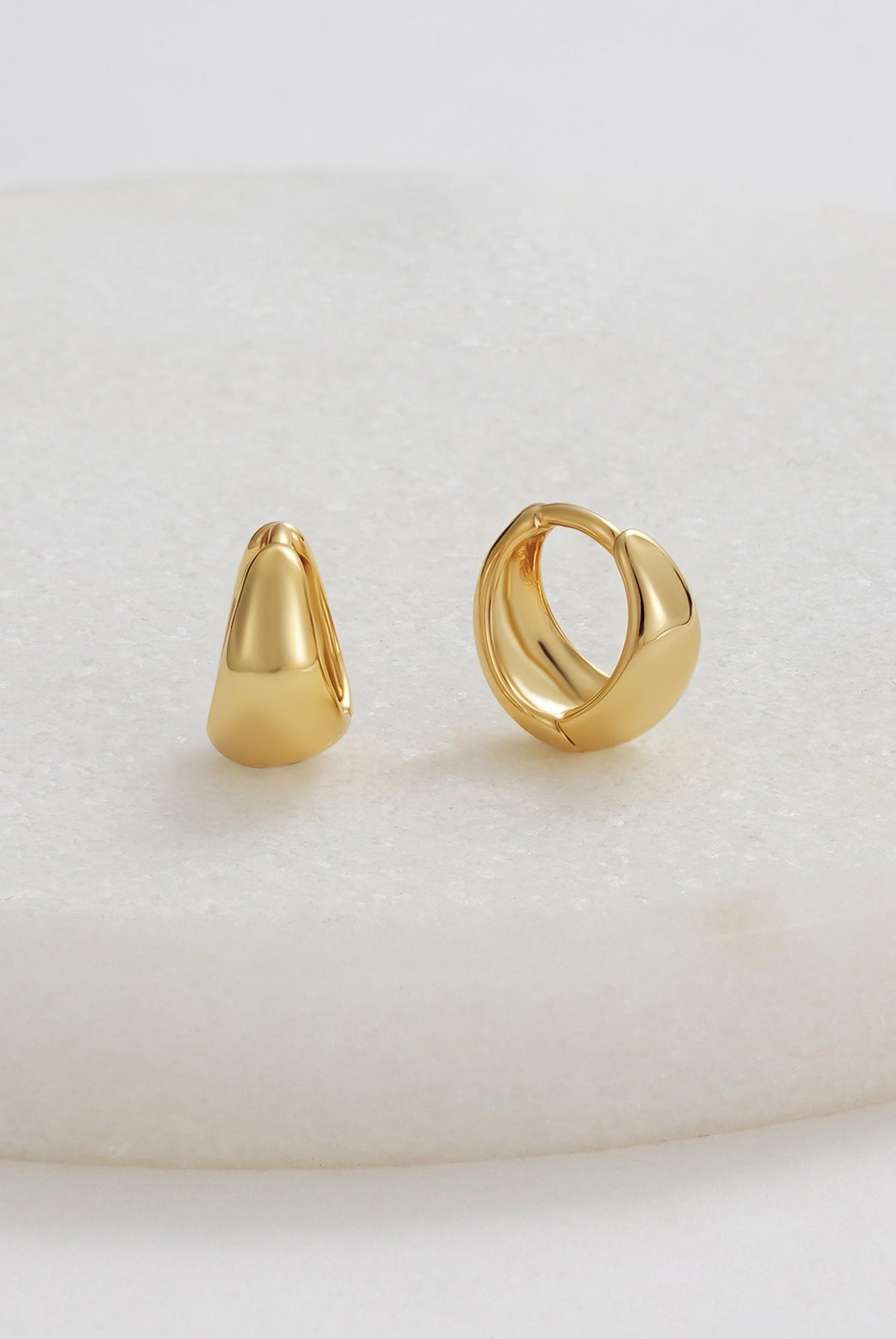 Steph Hoop Earrings Small - Gold