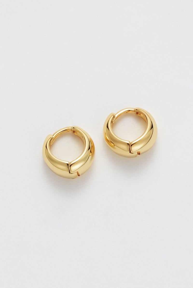 Steph Hoop Earrings Small - Gold