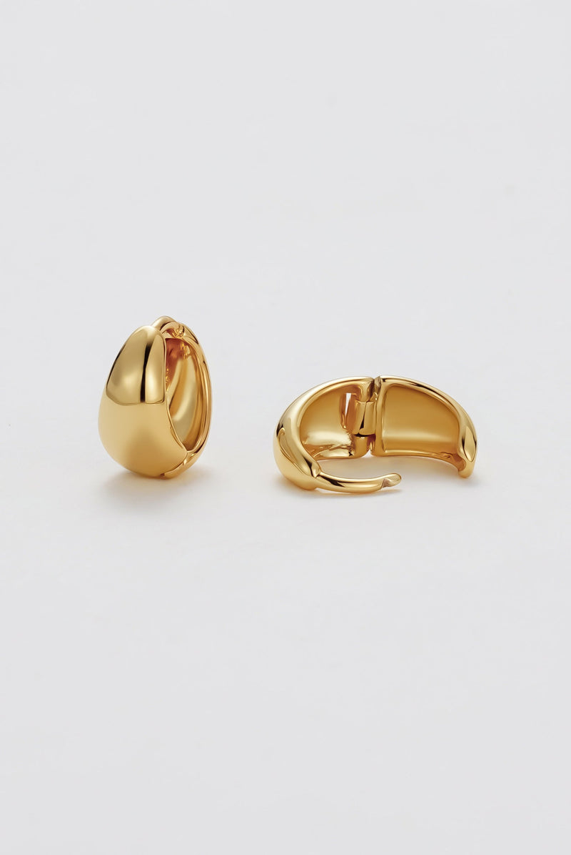 Steph Hoop Earrings Small - Gold