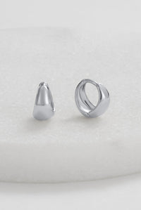 Steph Hoop Earrings Small - Silver