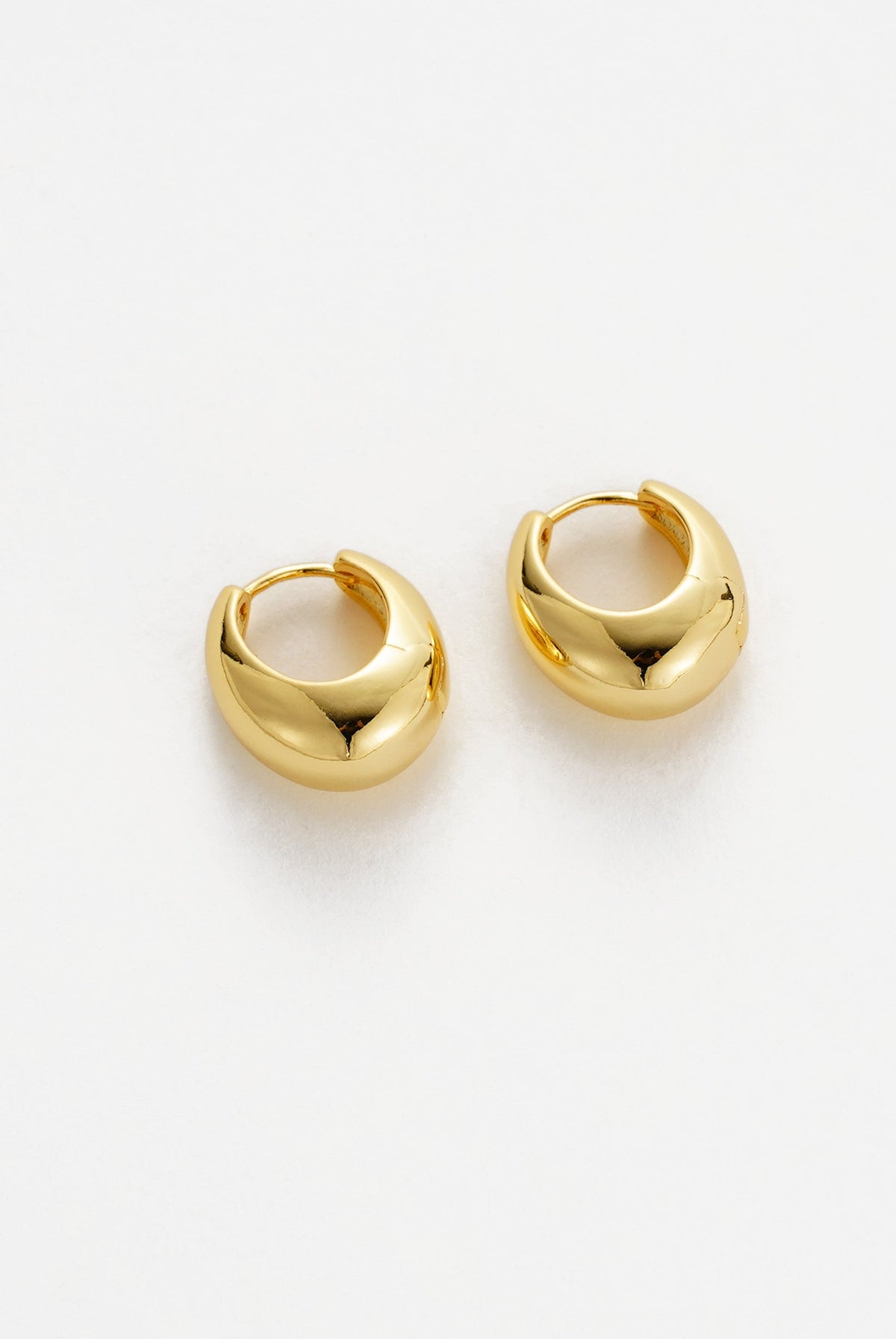 Steph Hoop Earrings Large - Gold