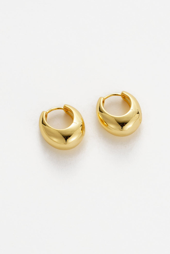 Steph Hoop Earrings Large - Gold