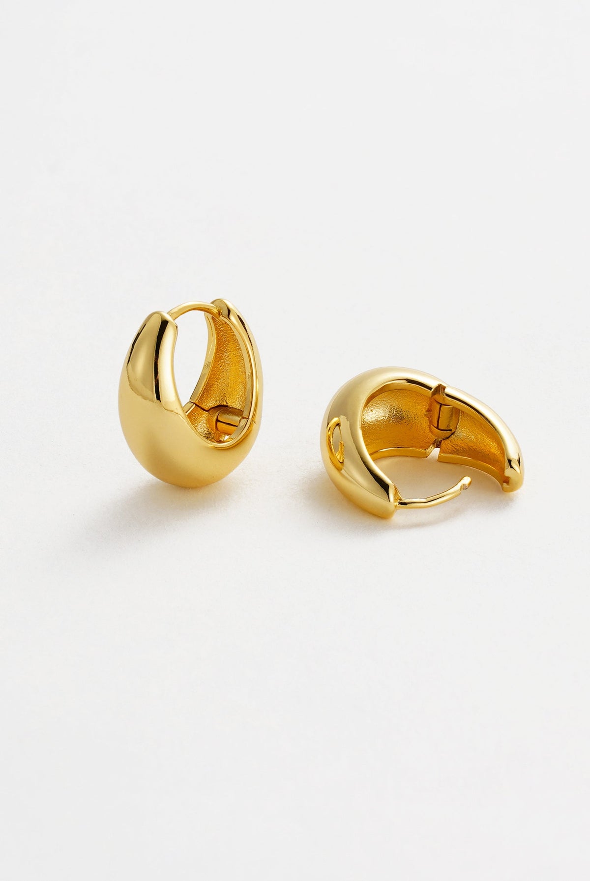 Steph Hoop Earrings Large - Gold