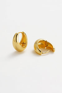 Steph Hoop Earrings Large - Gold