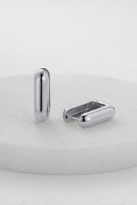 Eden Hoop Earrings - Silver