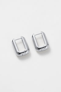 Eden Hoop Earrings - Silver