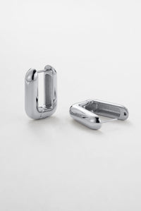 Eden Hoop Earrings - Silver
