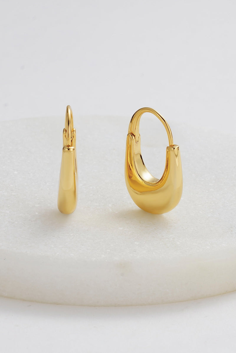 Sienna Hoop Earrings - Gold