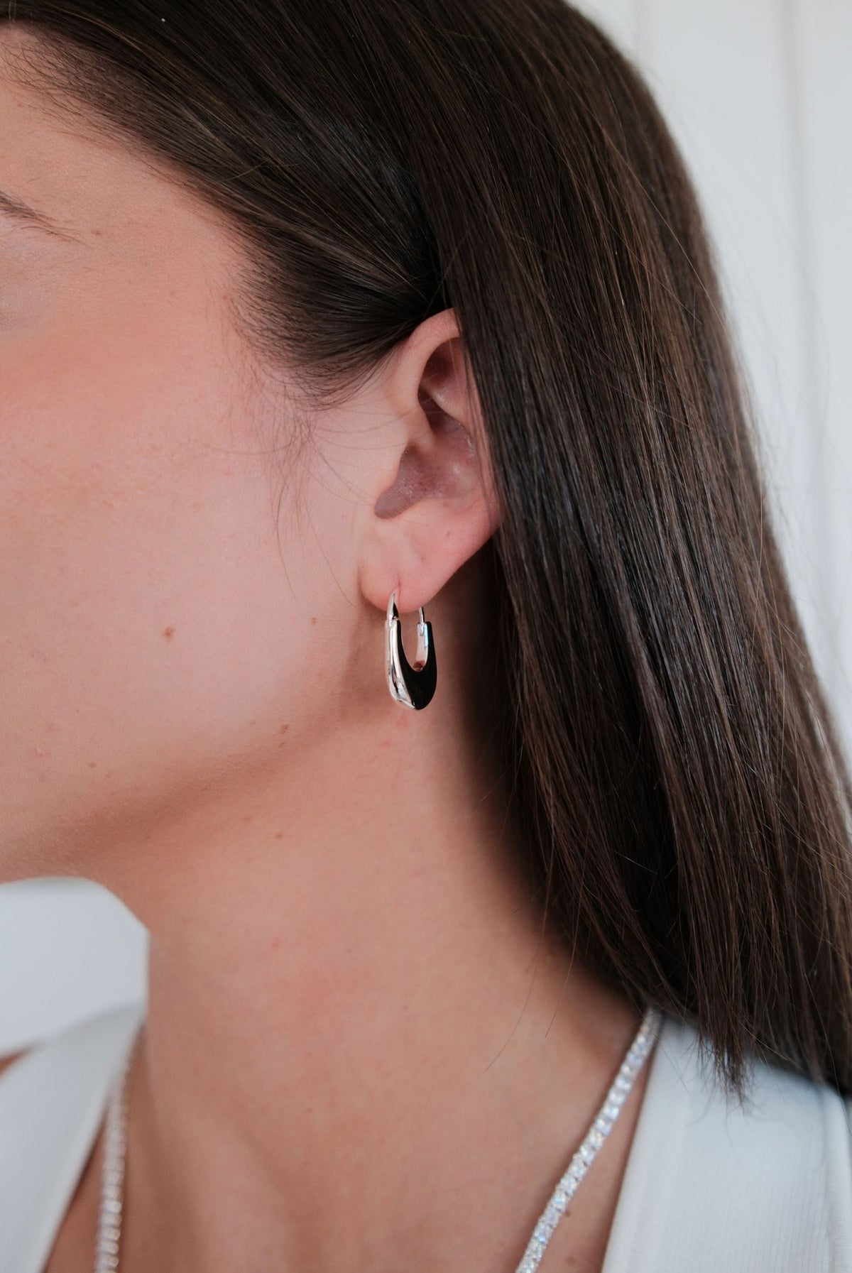 Sienna Hoop Earrings - Silver