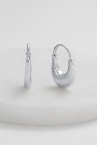 Sienna Hoop Earrings - Silver