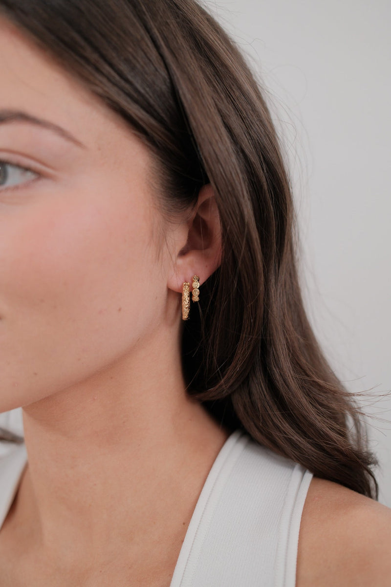 Josie Hoop Earrings - Gold