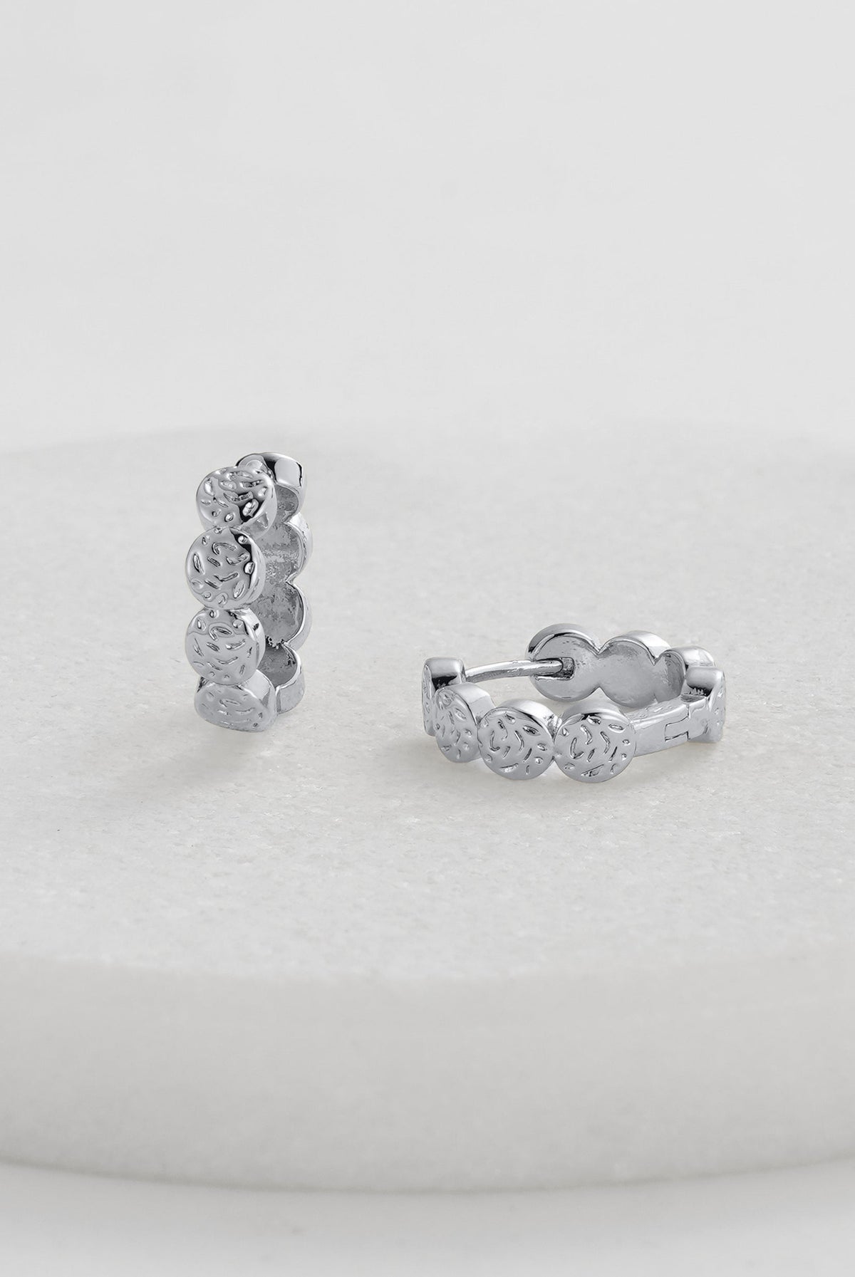 Josie Hoop Earrings - Silver