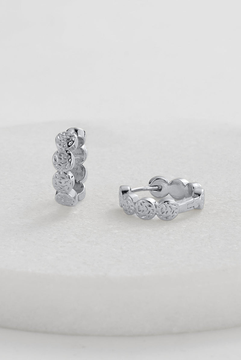 Josie Hoop Earrings - Silver