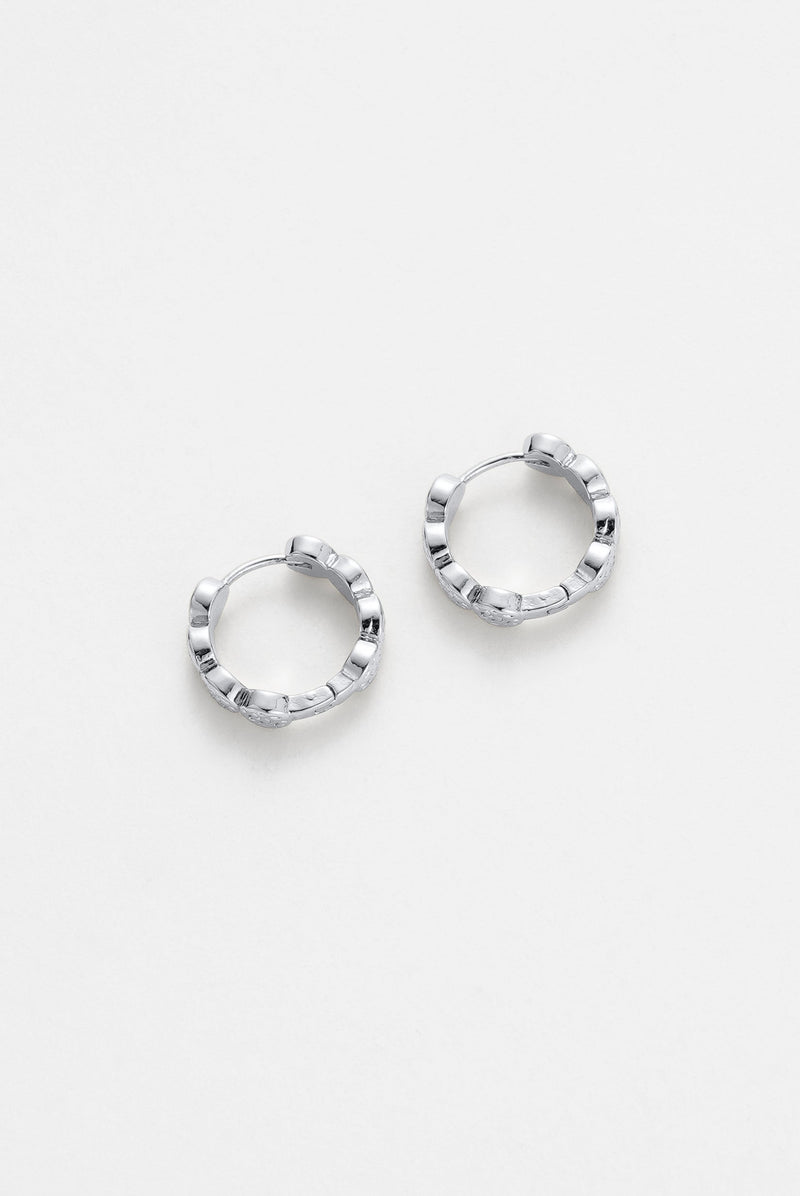 Josie Hoop Earrings - Silver