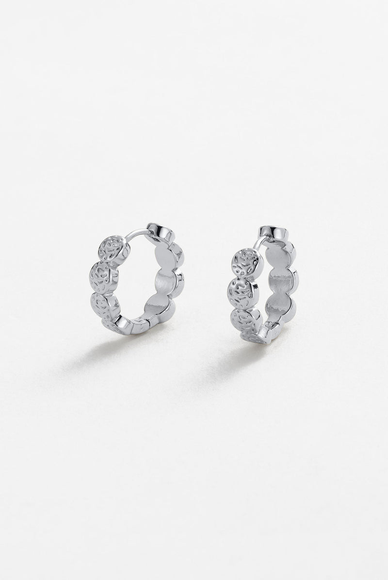 Josie Hoop Earrings - Silver