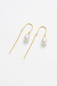 Talia Thread Earrings - Gold