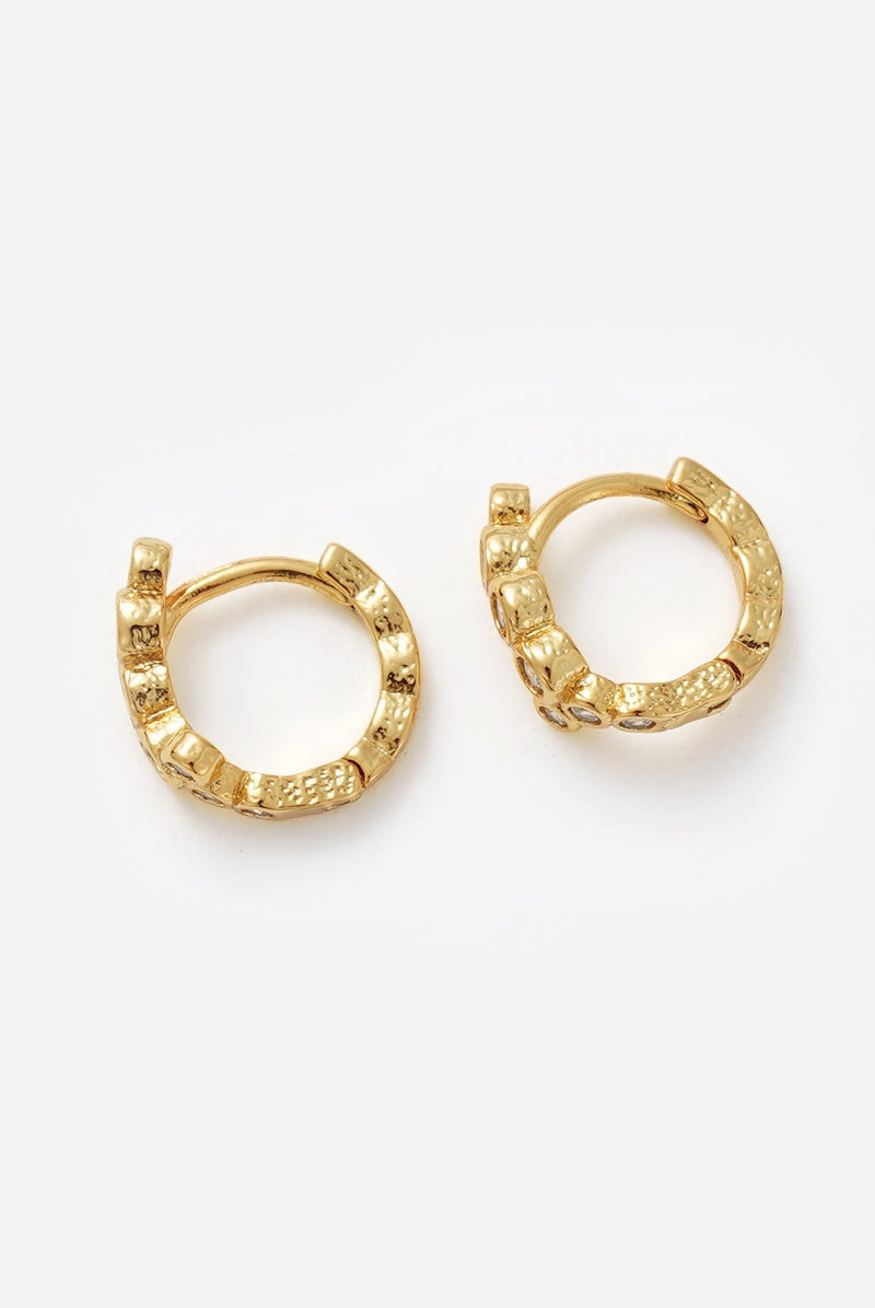 Florence Huggie Earrings - Gold