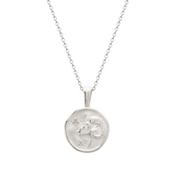 Murkani Aries Necklace - Zodiac series - Silver front view