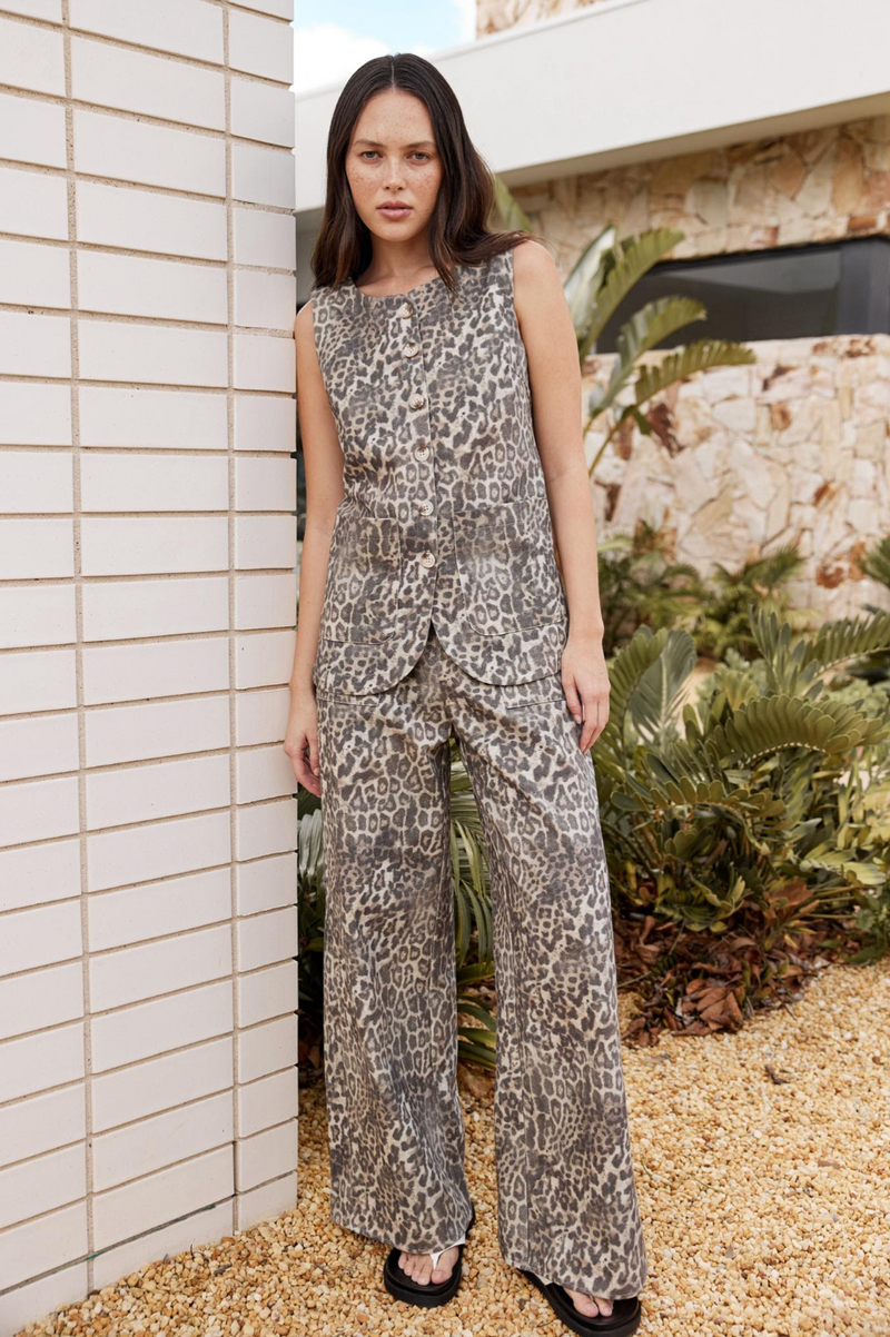 Animal Print Vest - Little Lies