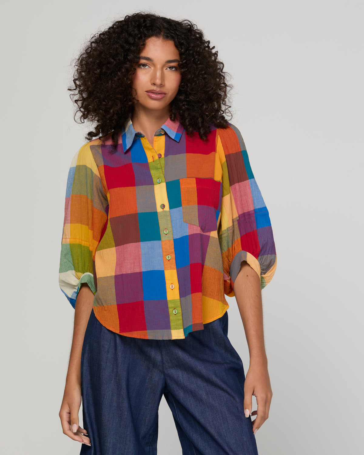Pari Shirt - Kingston Check - Boom Shankar