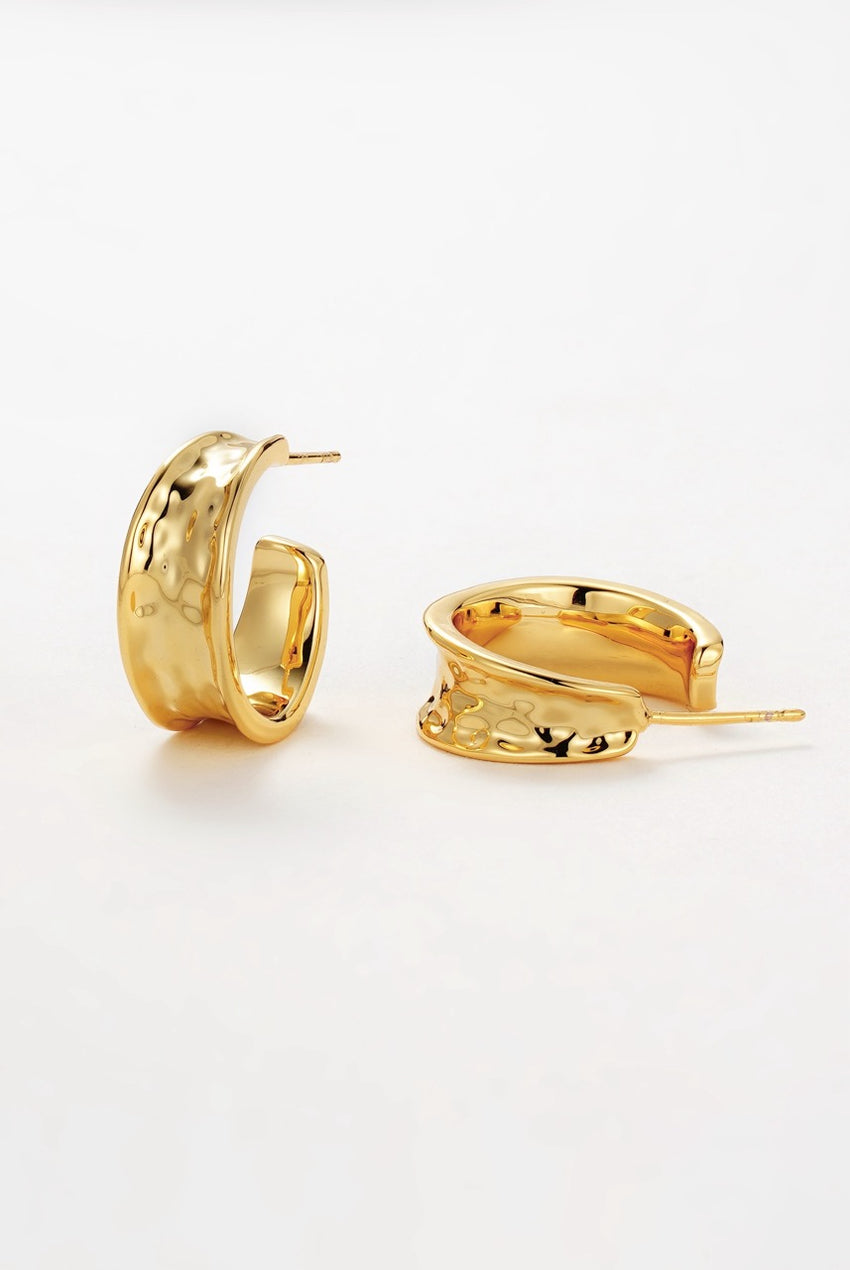 Bianca Hoop Earrings - Gold