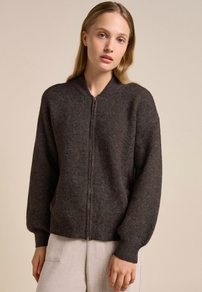 Knitted Bomber Jacket - Little Lies