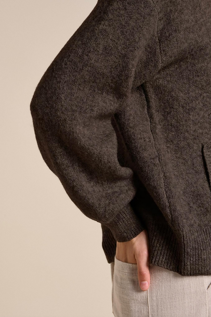 Knitted Bomber Jacket - Little Lies