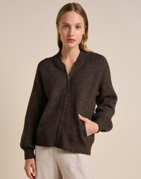 Knitted Bomber Jacket - Little Lies