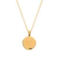 Murkani Cancer Necklace - Zodiac series - Gold rear view