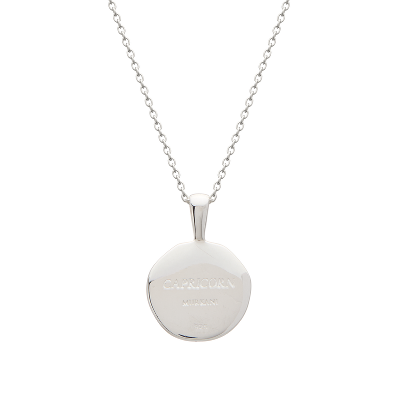 Murkani Capricorn Necklace - Zodiac series - Silver rear view