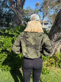 Camo Teddy Bomber Jacket - By Frankie