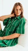 green and white stripe circuit shirt by foxwood