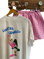 coastal cow girl tee and short set by frankie