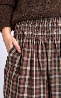 Coco Check Skirt - Foxwood