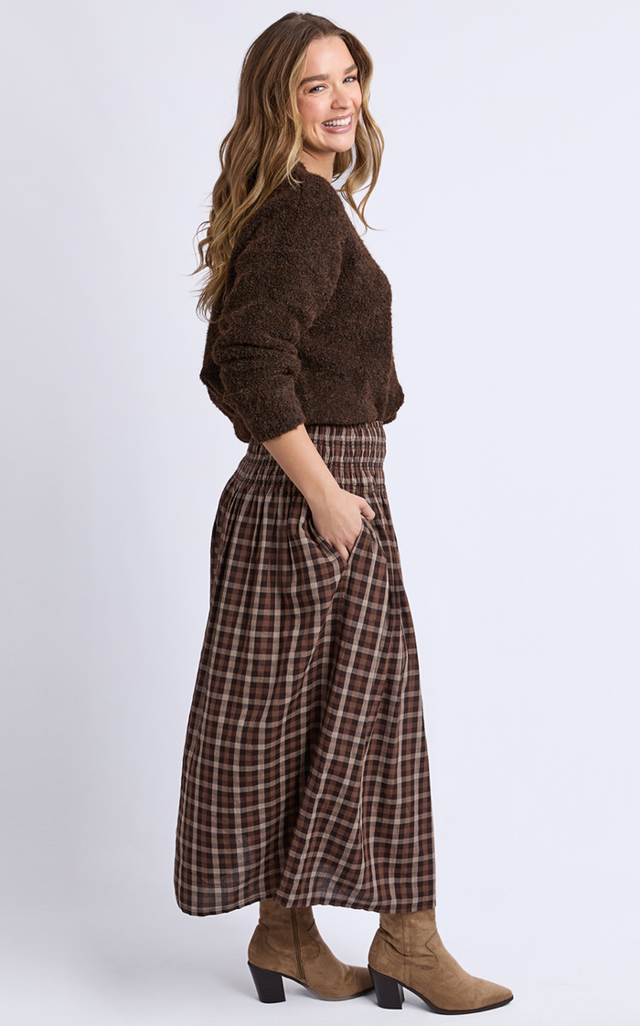Coco Check Skirt - Foxwood