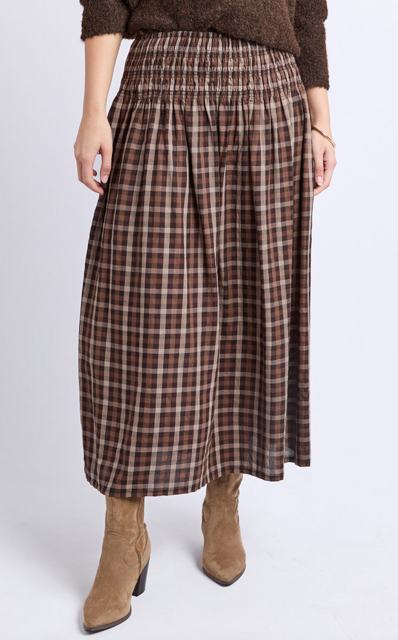 Coco Check Skirt - Foxwood – Jipsi Cartel