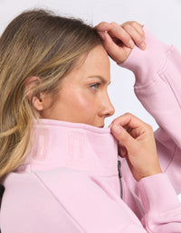 college zip crew by foxwood in pink