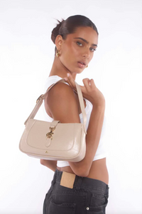 connor shoulder bag in beige by peta and jain