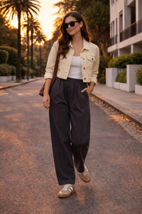 Cord Barrel Leg Pants - Little Lies