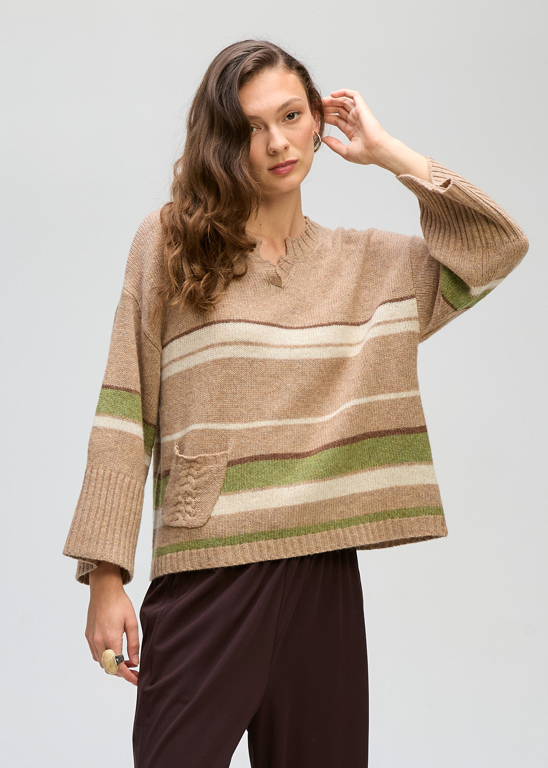 Crop Stripe Jumper - LD and CO