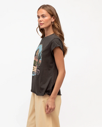 desert bloom tee in vintage black by paper heart