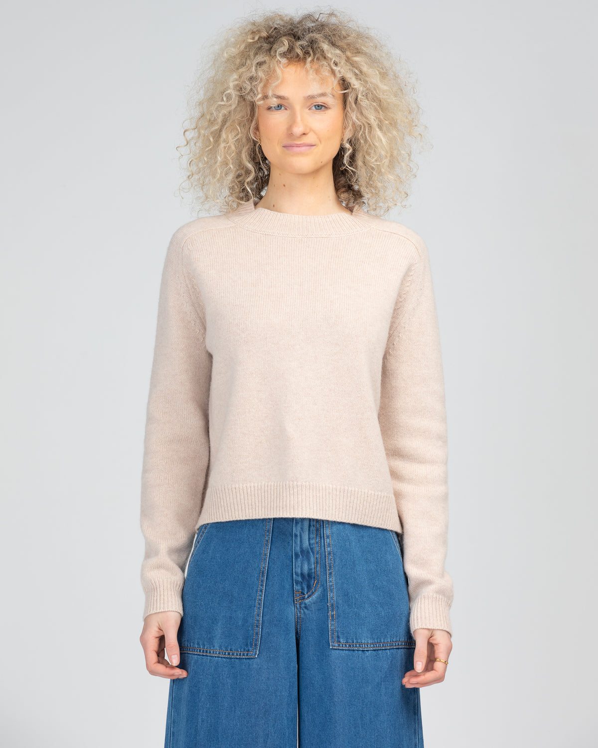 Indulge in the luxurious District Jumper by Boom Shankar made from 100% merino wool