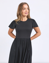 The Elle Dress by Foxwood is the perfect little black dress for spring and summer
