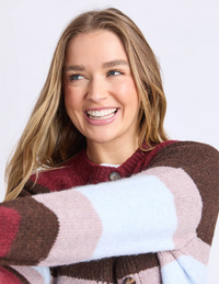 Eugene Stripe Cardi - Foxwood