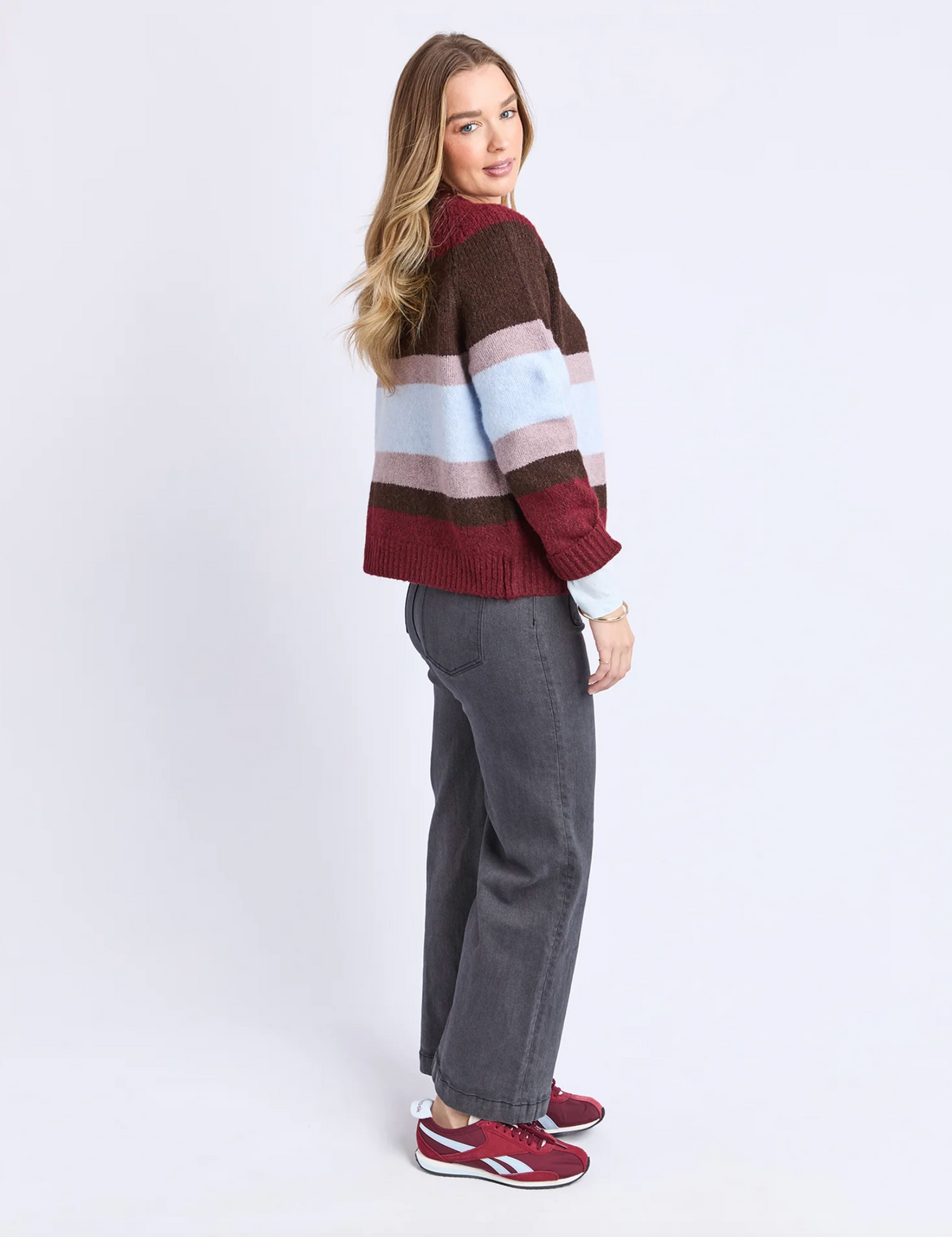 Eugene Stripe Cardi - Foxwood